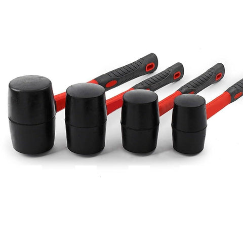 Heavy Duty Rubber Mallet 8 12 16 24 Oz Non Slip TPR Handle Stable Strike Force for Floor Tile Ceramic Installation and Woodworking