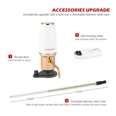 Premium Electric Wine Aerator Decanter, Automatic Wine Dispenser USB Rechargeable, Perfect for Home and Party