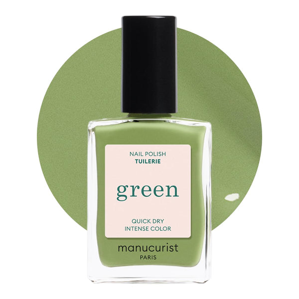 Manucurist Green Tuileries Olive Green Natural Nail Polish