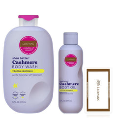 Skincare Set: E.O.S. Vanilla Cashmere Body Wash & Oil + LUXPAKS Wipe