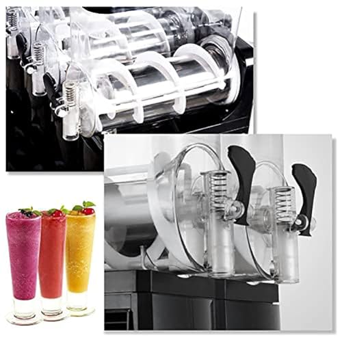 VACSAX Frozen Slushie Maker, Commercial Ice Slush Machine, Ice Slushy Maker Machine, Juice Smoothie Margarita Frozen Drink Machine, for Restaurants Snack Bar Supermarkets