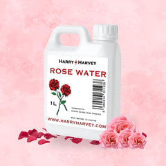 Harry Harvey Rose Water 1 Litre (1000ml) | suitable for Face, Hair & Skin | Rose Water Toner & | Edible for Cooking, Drinks & Bulk Skincare