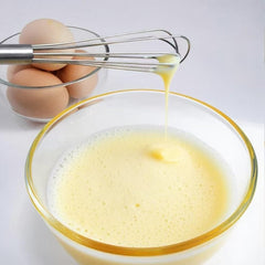 FLYINGSEA Small Whisk - Stainless Steel Kitchen Whisk for Baking and Cooking - Professional Egg Beater Utensil,Dishwasher Safe