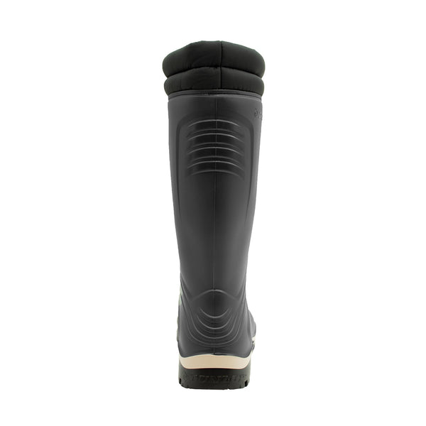 DUNLOP Blizzard - Unisex Winter Safety Insulated Fashion Thermal Boots, Black/Black, Waterproof and Chemical Resistant PVC Wellies with Fur Lining and Traction Outsole for Outdoor Fun - EU43, UK9