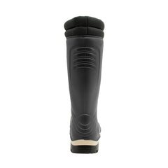 DUNLOP Blizzard - Unisex Winter Safety Insulated Fashion Thermal Boots, Black/Black, Waterproof and Chemical Resistant PVC Wellies with Fur Lining and Traction Outsole for Outdoor Fun - EU43, UK9