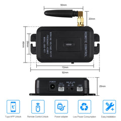 ReaIOKbii Tuya Complete Access Control System Kit, 433MHz Remote Controller Door Opener, 180kg Magnetic Lock, 30m Remote Transmitters