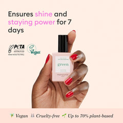 Manucurist - Green Sunshine Nail Polish Top Coat - Vegan Top Coat - 12-Free - Plant-Based Ingredients (69%) - Made in France - 15 ml