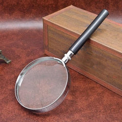 High Handheld Magnifier With Reinforced Edges 50mm-100mm Glass Lens For Tasks & Low Users Portable Magnifying Glass