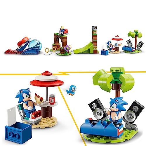 LEGO Sonic the Hedgehog Sonic's Speed Sphere Challenge Set, Buildable Toy Game with 3 Characters incl. a Moto Bug Badnik Figure, Toys for Kids, Boys & Girls 6 Plus Years Old 76990