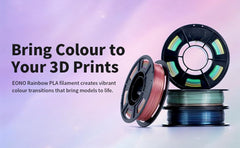 EONO Silk Rainbow PLA Filament 1.75mm, 1kg (4 x 250g), 3D Printer