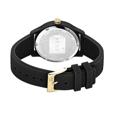Lacoste Analogue Quartz Watch for Women LACOSTE.12.12 LADIES Collection with Black Silicone Bracelet - 2001064