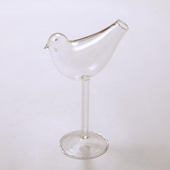 Set of 2 Bird Cocktail Glasses,120ml Unique Bird Shaped Wine Glass, Bird Design Cocktail Glass, Clear Wine Glasses Cocktail Glass for Party Bar