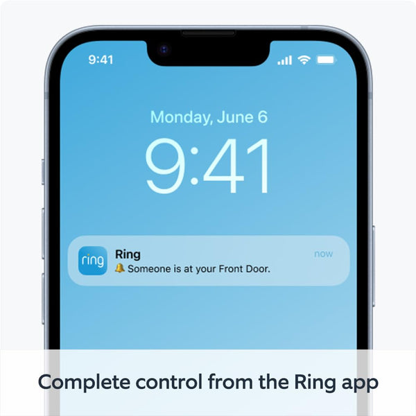 Certified Refurbished Ring Battery Video Doorbell (2024 release) | DIY Wireless Video Doorbell Camera I Head-To-Toe View, HD Video | Easy to install (5 min) | With Built-in Battery I 30-day free trial