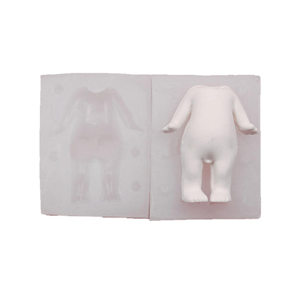 Oxxggkao Fondant Dolls Body Molds 3D Body Cake Clay Soft Clay Epoxy Resins Silicone Baking Craft Cake Artistic Creation