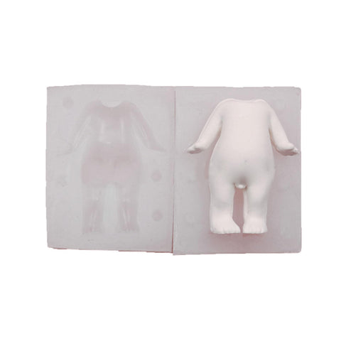 Oxxggkao Fondant Dolls Body Molds 3D Body Cake Clay Soft Clay Epoxy Resins Silicone Baking Craft Cake Artistic Creation