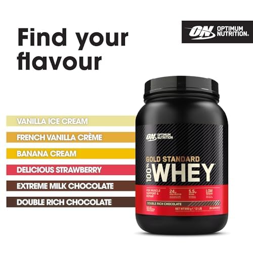 Optimum Nutrition Gold Standard 100% Whey Protein Powder, 899 g