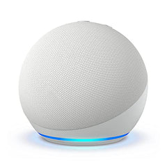 Echo Dot (Newest gen) | Big vibrant sound Wi-Fi and Bluetooth smart speaker with Alexa | Glacier White