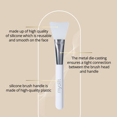 MyoLift 7eWellness Applicator Silicon Brush - Soft & Durable Face Mask Applicator for Gels, DIY Masks, Easy-to-Clean