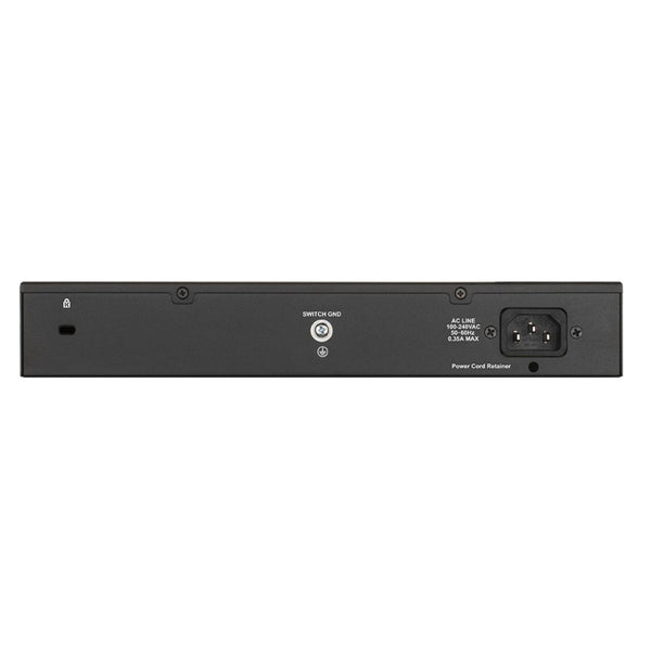 D-Link DGS-1016D 16-Port Green Ethernet Copper Gigabit Switch, Hub, Internet Splitter, Metal, Fanless, Plug and Play - UK Model, black DGS-1016D