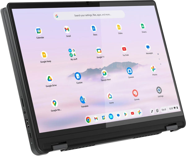 Lenovo IdeaPad Flex 5i Chromebook Plus 2-in-1 Laptop, 14" WUXGA Touchscreen, Intel 6-Core i3-1315U, 8GB RAM, 128GB eMMC + 128GB SD Card, Wi-Fi 6, Backlit Keyboard, Chrome OS, with Headphone Stand