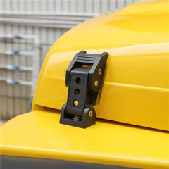 JeCar Black Aluminum Hood Latches Catch Kit for Jeep Wrangler TJ Accessories 1997-2006