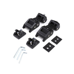 JeCar Black Aluminum Hood Latches Catch Kit for Jeep Wrangler TJ Accessories 1997-2006