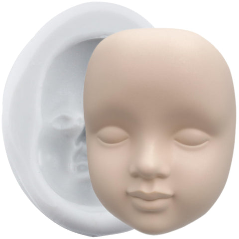 YANQINMS Human Face Silicone Molds Baby Face Fondant Mold For Sugar Cake Decorating Cupcake Topper Chocolate Gum Paste Candy Polymer Clay