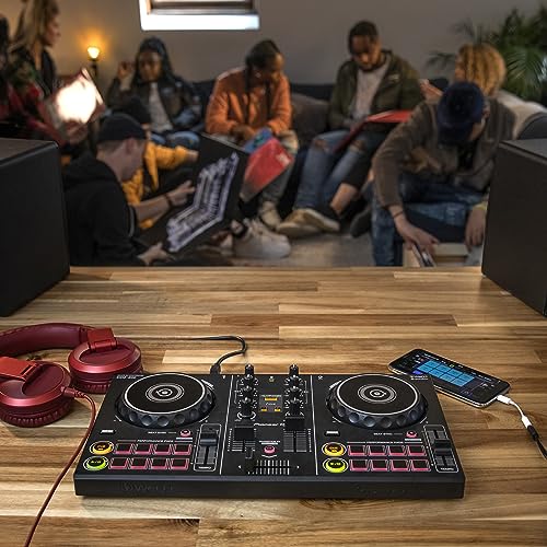 Pioneer DDJ-200 - Bluetooth entry-level controller for DJ usable with smartphone, Black