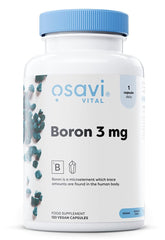 Osavi Boron 3 mg – 120 Vegan Capsules | Essential Trace Mineral for Bone Health & Hormonal Balance | Supports Metabolism | Clean Label | Vegan–Friendly