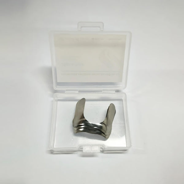 RWBATT 30Pcs/Box Anterior Matrix Bands, Dental Metal Curvature Matrix Bands for Proximal Anterior Restoration Thickness 30μm