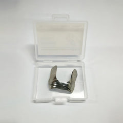 RWBATT 30Pcs/Box Anterior Matrix Bands, Dental Metal Curvature Matrix Bands for Proximal Anterior Restoration Thickness 30μm