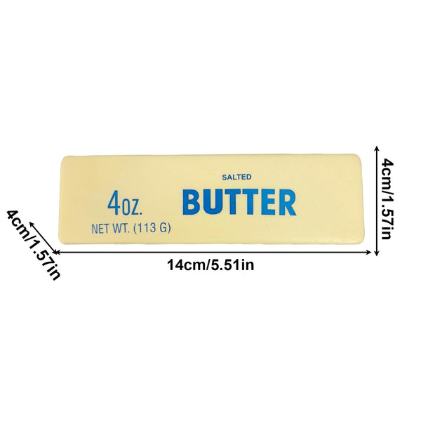 Butter Squishy, Salted Butter Design Stress Relief Squishies for Desk, Anxiety Relief Fidget Toy Sensory Toys for Adults & Kids, Funny-Themed Office Decor