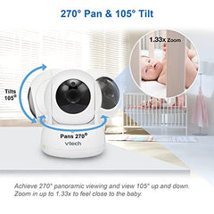 VTech VM924 Video Baby Monitor with Camera, Pan&Tilt, Baby Monitor with 5" LCD Screen,Up to 17 Hrs Battery Life,1.33x Zoom,Night Vision,300m Long Range,Soothing Sounds,2-Way Talk,Secured Transmission