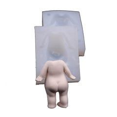 Oxxggkao Fondant Dolls Body Molds 3D Body Cake Clay Soft Clay Epoxy Resins Silicone Baking Craft Cake Artistic Creation