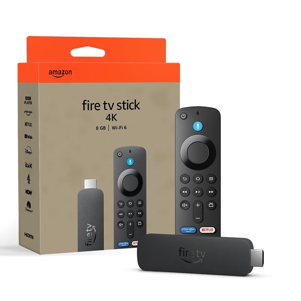 Amazon Fire TV Stick 4K (Newest gen), supports Wi-Fi 6, Dolby Vision/Atmos, HDR10+