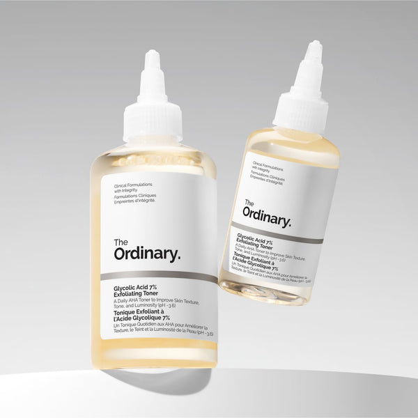 The Ordinary Glycolic Acid 7% Exfoliating Toner, Brightening and Smoothing Daily Toner for More Even-Looking Skin Tone, 240ml