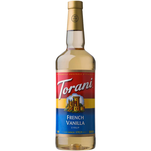 Torani French Vanilla Coffee Syrup (750ml) – Premium Cane Sugar French Vanilla Syrup for Coffee, Lattes, Hot Chocolate & Protein Shakes – Rich, Creamy & Delicious – Ideal for Drinks and Desserts
