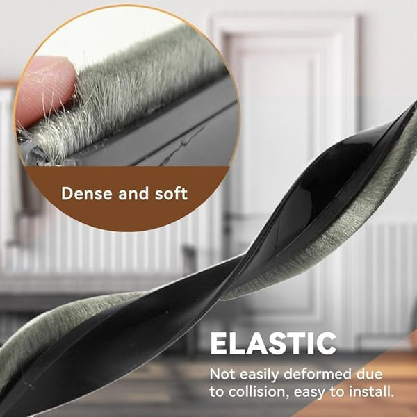 Cotensta 100cm Door Draught Excluder, Door Seal for Protection from Sound, Cold, Moisture and Insects Silicone, Brush Seal for Doors (White, 100cm)