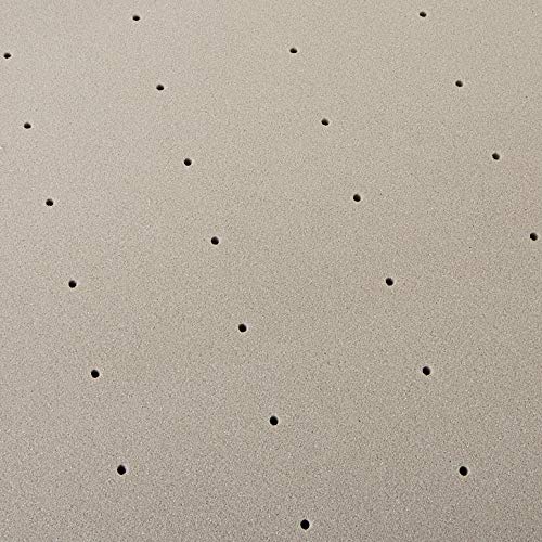 LUCID 3 Inch Bamboo Charcoal Memory Foam Mattress Topper - Queen