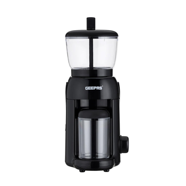 GEEPAS Peanut Butter Maker | Electric Grinder for Peanuts Cashews Almonds Hazelnuts Homemade Nut Butter with No Oils or Preservatives Needed | Transparent 756g Jar 320ml Storage Cup | 2 Year Warranty