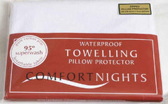 Luxury Terry Towelling Waterproof Zipped pillow protectors, Pair
