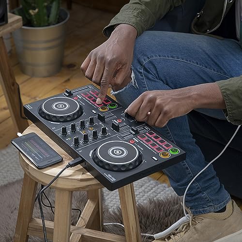 Pioneer DDJ-200 - Bluetooth entry-level controller for DJ usable with smartphone, Black