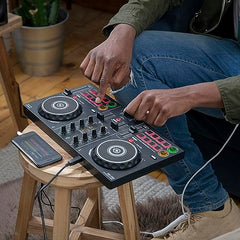 Pioneer DDJ-200 - Bluetooth entry-level controller for DJ usable with smartphone, Black