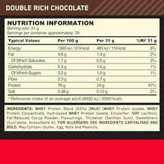 Optimum Nutrition Gold Standard 100% Whey Protein Powder, 899 g