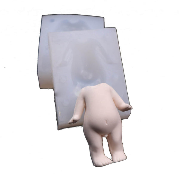 Oxxggkao Fondant Dolls Body Molds 3D Body Cake Clay Soft Clay Epoxy Resins Silicone Baking Craft Cake Artistic Creation