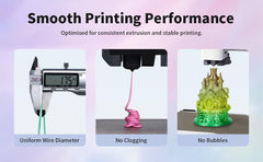 EONO Silk Rainbow PLA Filament 1.75mm, 1kg (4 x 250g), 3D Printer