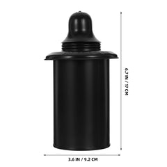 Hemobllo Torch Canister for Garden Outdoor Torch Container with Wick and Metal Cap Easy Fill Fuel Holder for Patio Backyard Lighting