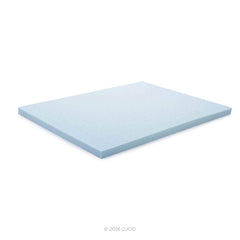 Lucid 3 Inch Gel Infused Memory Foam Mattress Topper California King – Ventilated Design – CertiPur Certified
