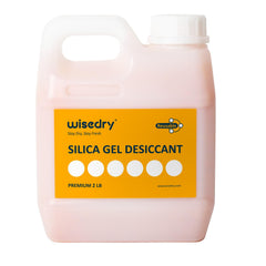 wisedry Silica Gel Desiccant Beads Bulk Reusable with Color Indicating Orange to Green - 0,9kg (2LBS), Bead Size 2-4 mm, Rechargeable
