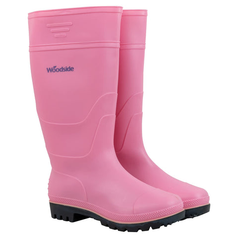Woodside Wellington Boots Pink - Size 8